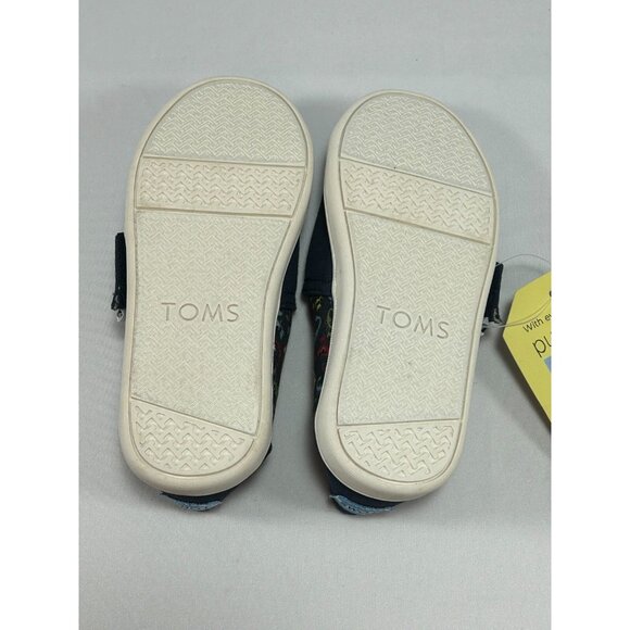 TOMS Tiny Classic Canvas Toddler 9 Navy Scorpions Style #10010694 - Picture 6 of 8
